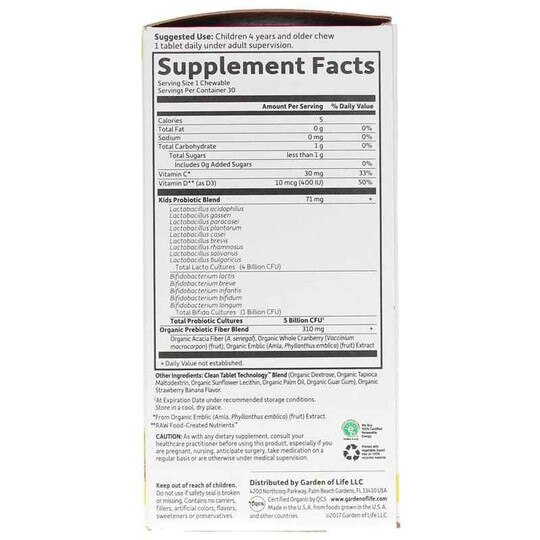Dr. Formulated Probiotics Kids+ Shelf-Stable, GOL
